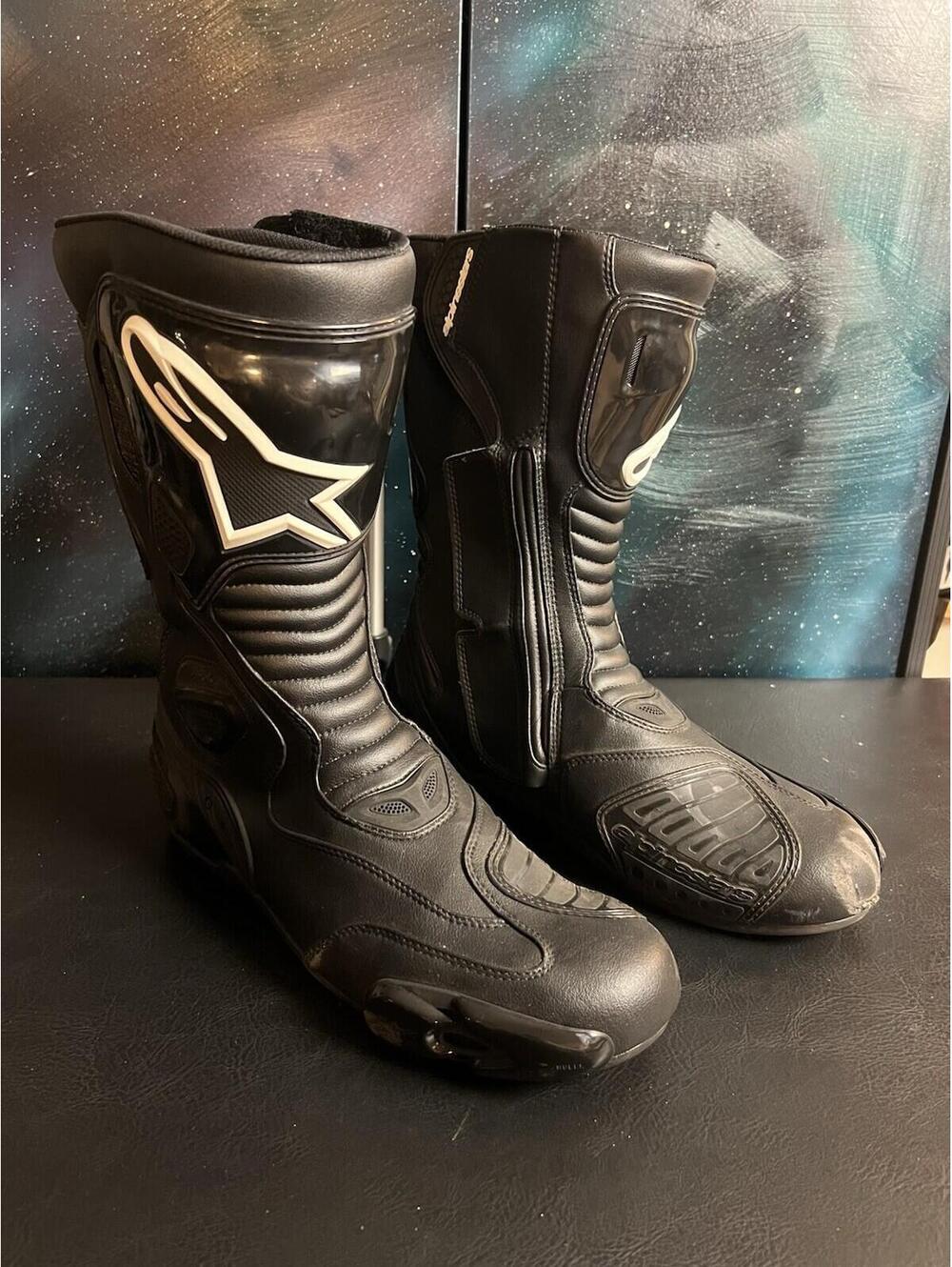 Alpinestars S-MX5 Leather Waterproof Motorbike Boots, EU 48, US 12.5 Motorcycle